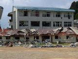津波で校舎まで流された建物